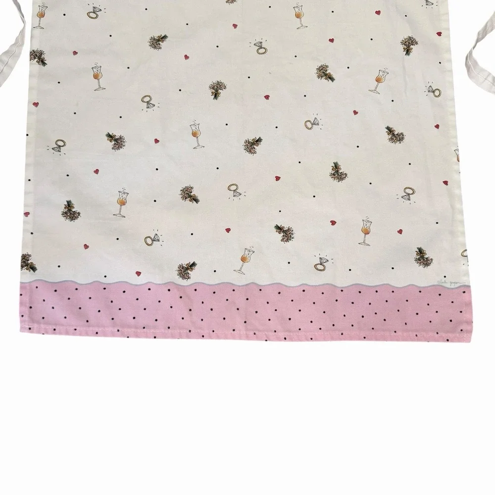 Kay Dee Designs Champagne Instant Diva Apron Kitchen Cooking Diamonds Pink Retro
